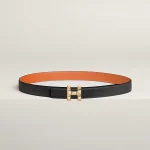 H Infini belt buckle & Reversible leather strap 24 mm
